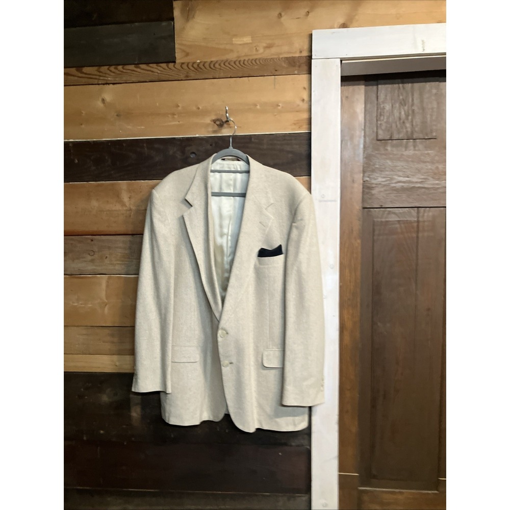 VINTAGE Botany 500 Jacket Mens XL 100% Pure Silk Blazer